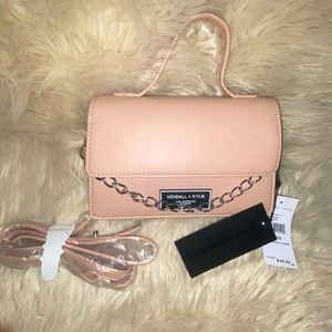 Rose pale blush crossbody bag new